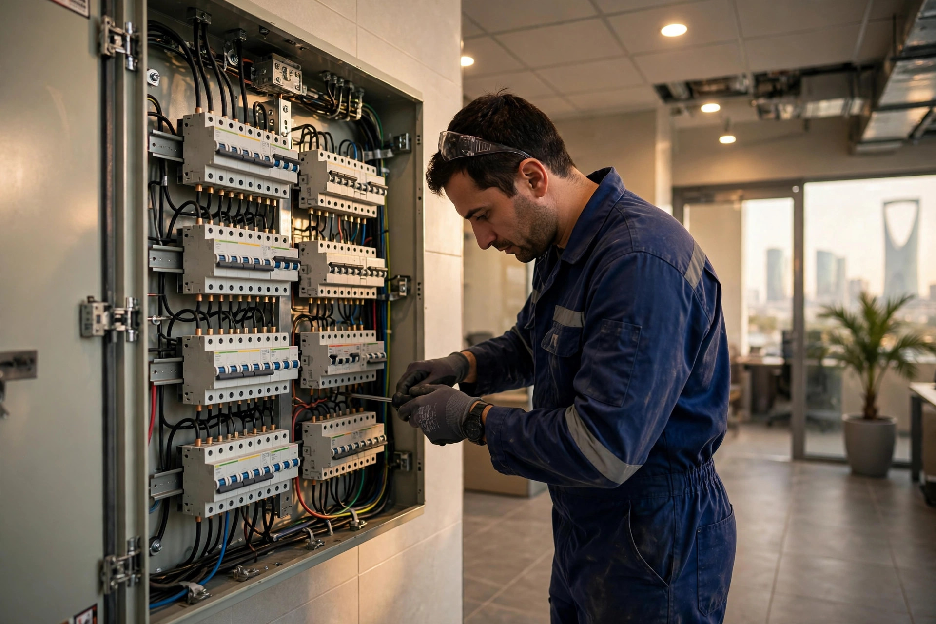 Electrician in Al Malaz, Riyadh — TWS electrical services | كهربائي في الملز، الرياض — خدمات TWS الكهربائية